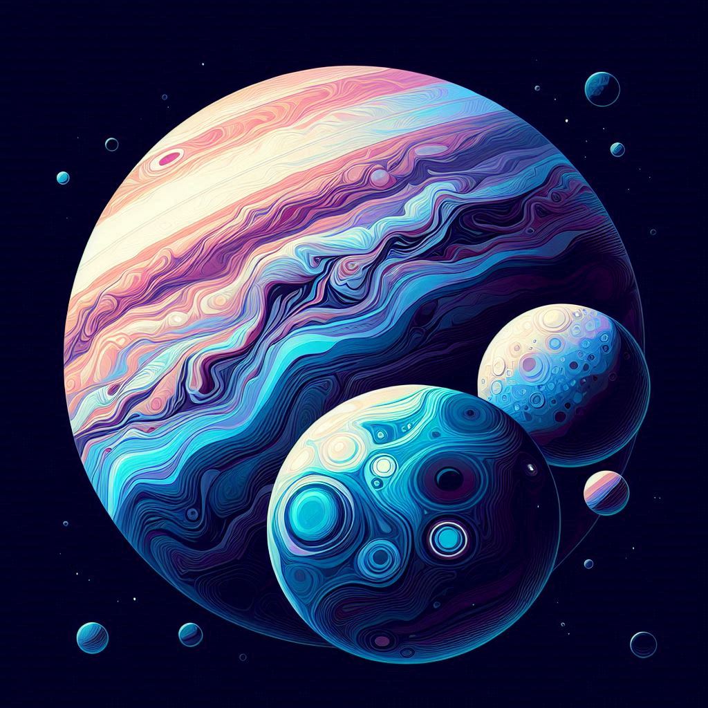 planeta jupiter y pluton